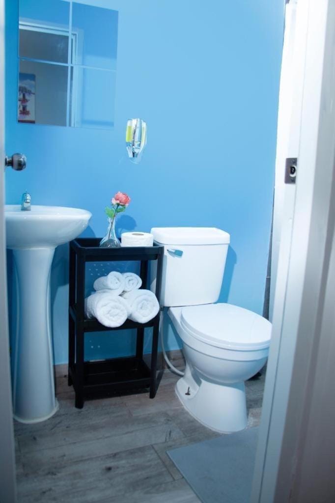 Toilet, towels