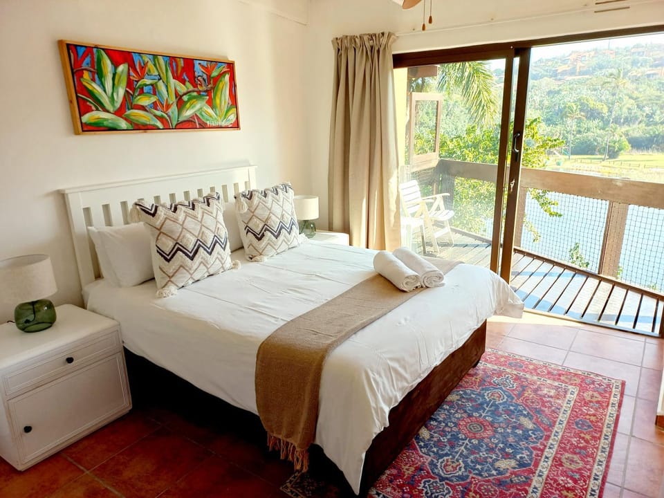 Bed, Natural landscape, Balcony/Terrace, Bedroom, River view
