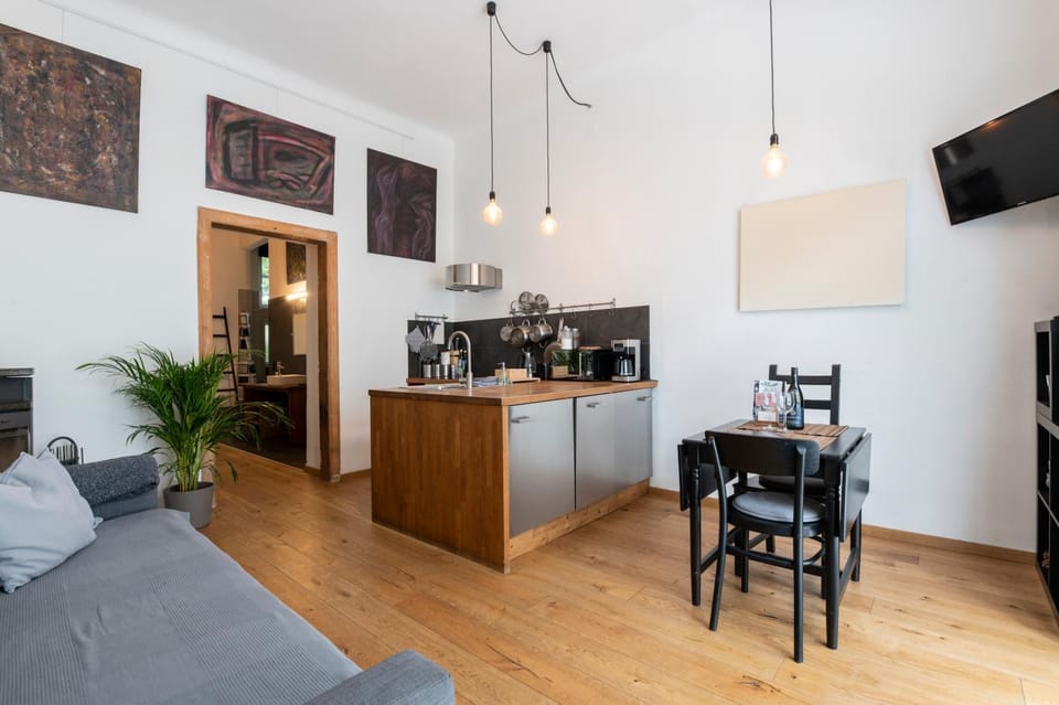Kitchen or kitchenette, stove, kitchen