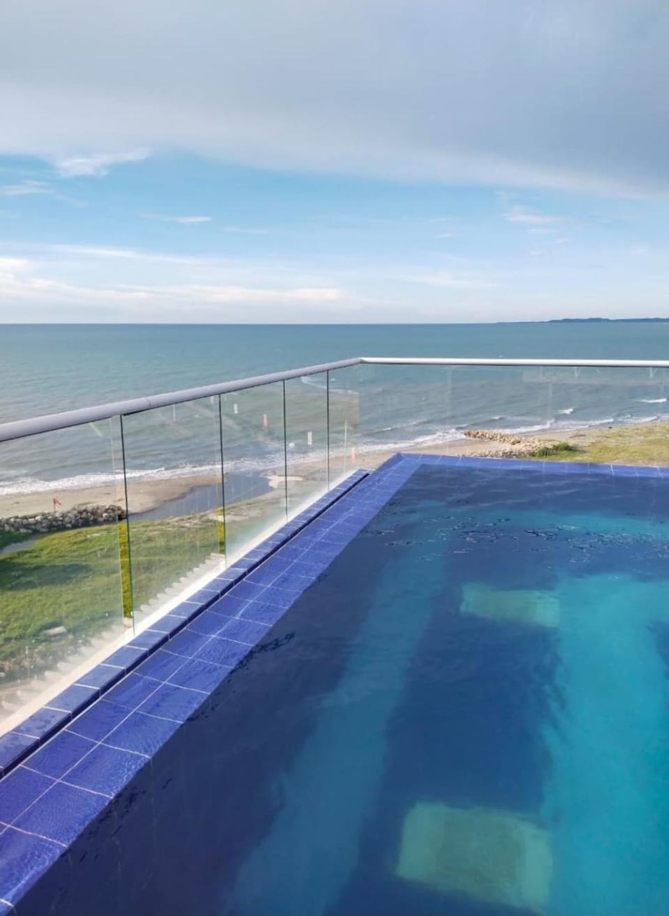 Natural landscape, Pool view, Sea view, Swimming pool