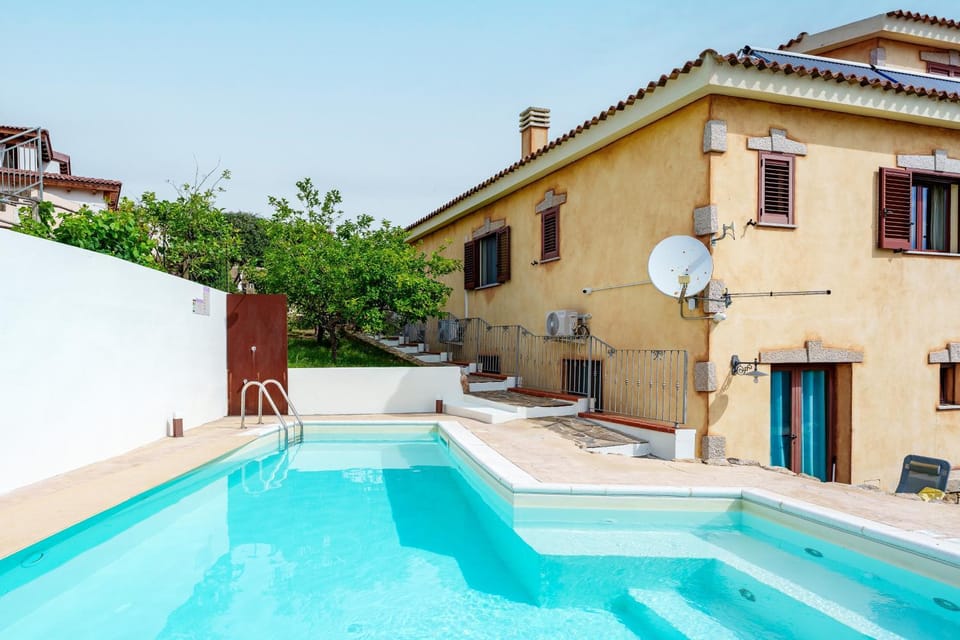 Property building, Living room, Swimming pool