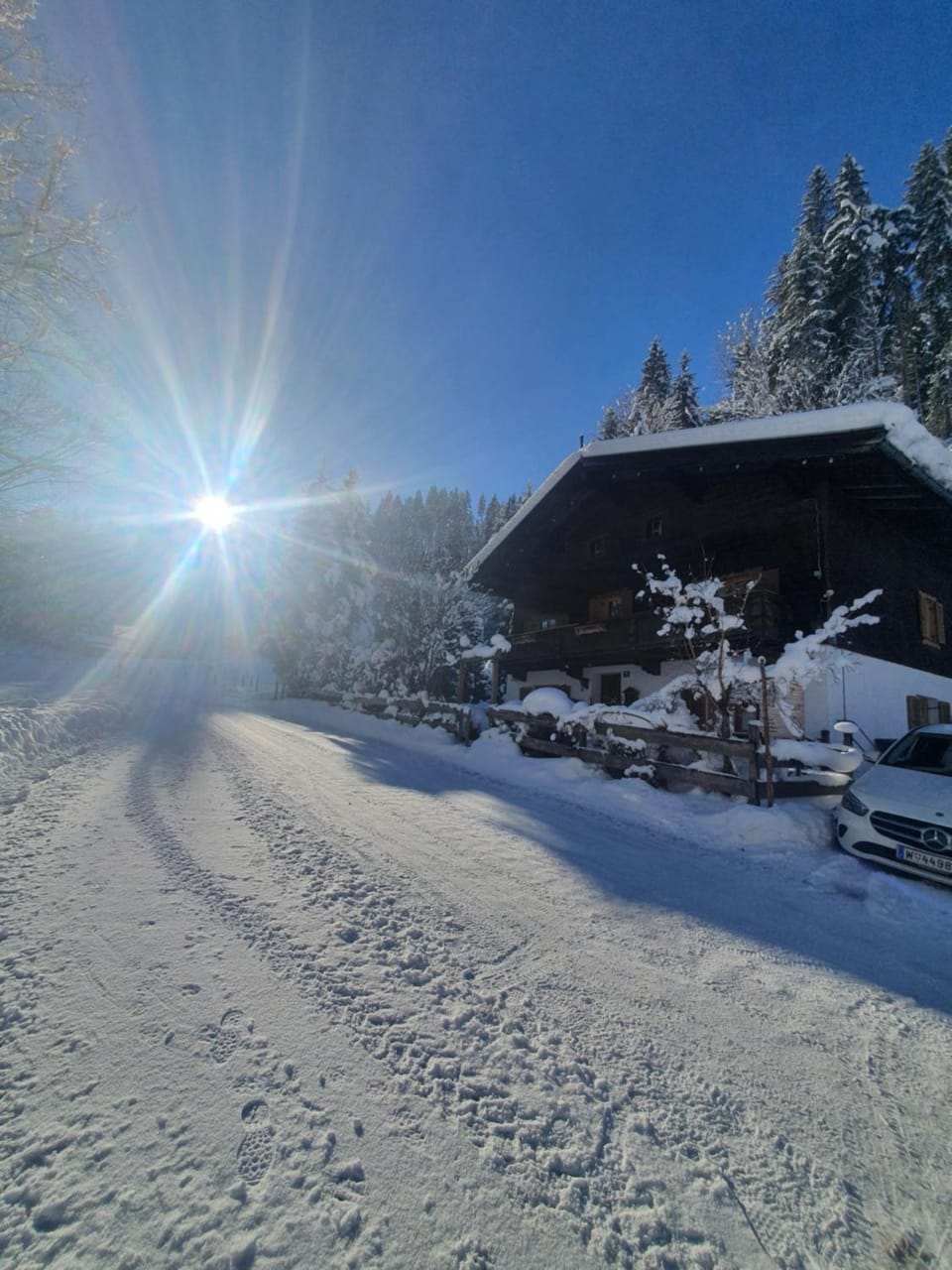 Property building, Natural landscape, Winter