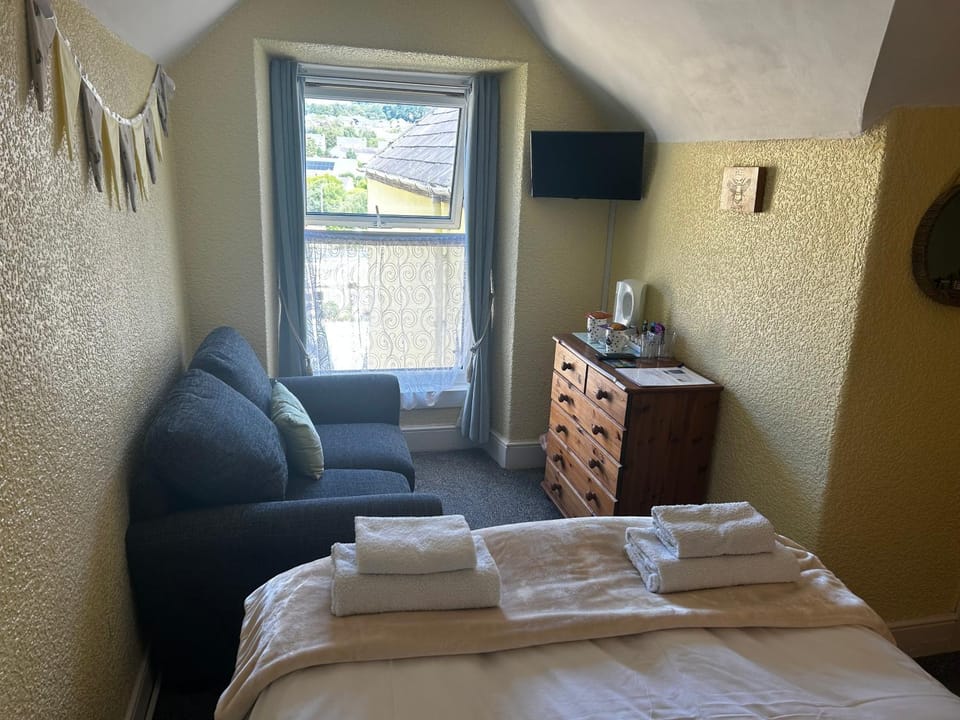 Bed, TV and multimedia, View (from property/room), towels