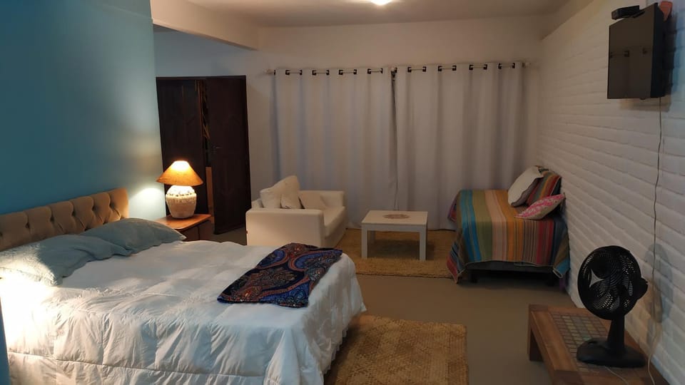Bed, TV and multimedia, Living room, Bedroom, fireplace