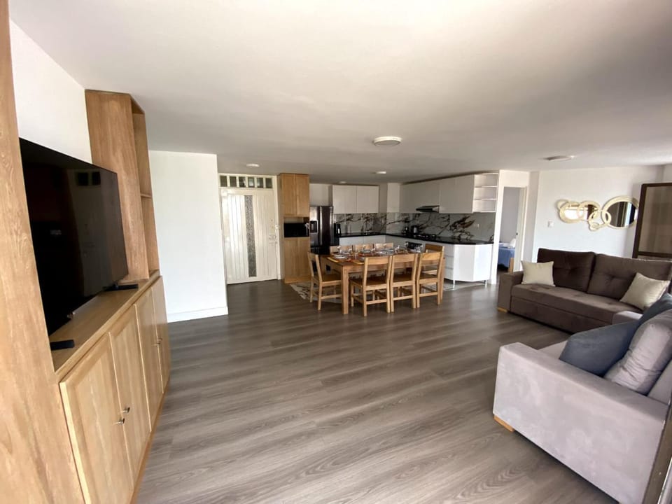 TV and multimedia, Kitchen or kitchenette, Living room, Seating area, Dining area, minibar
