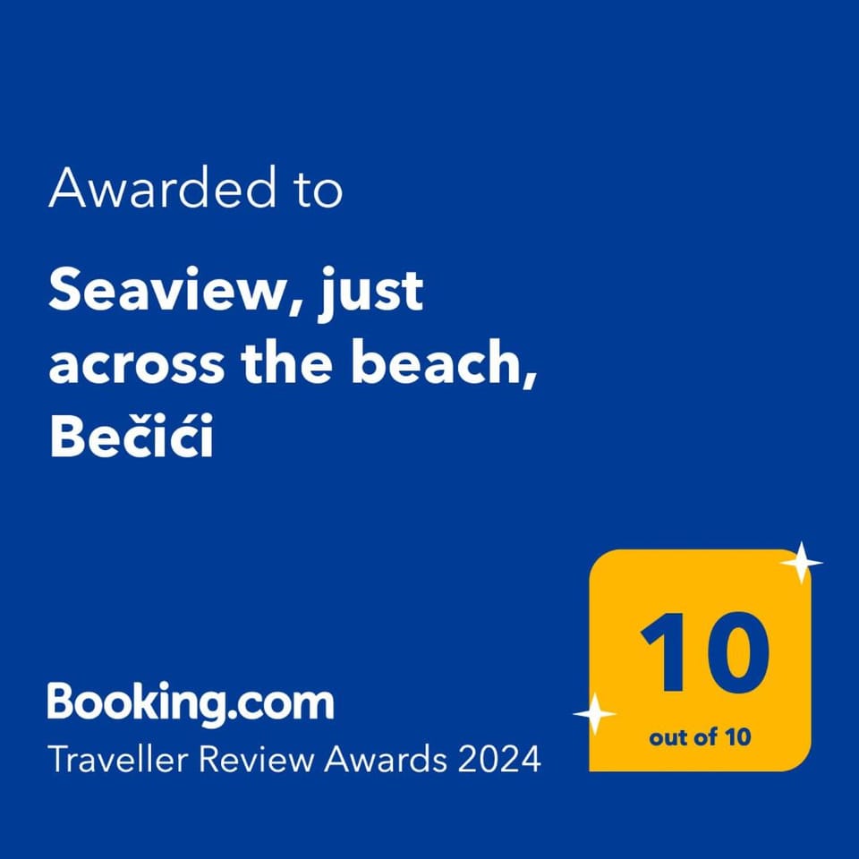 Seaview, just across the beach, Bečići Apartment in Budva Municipality