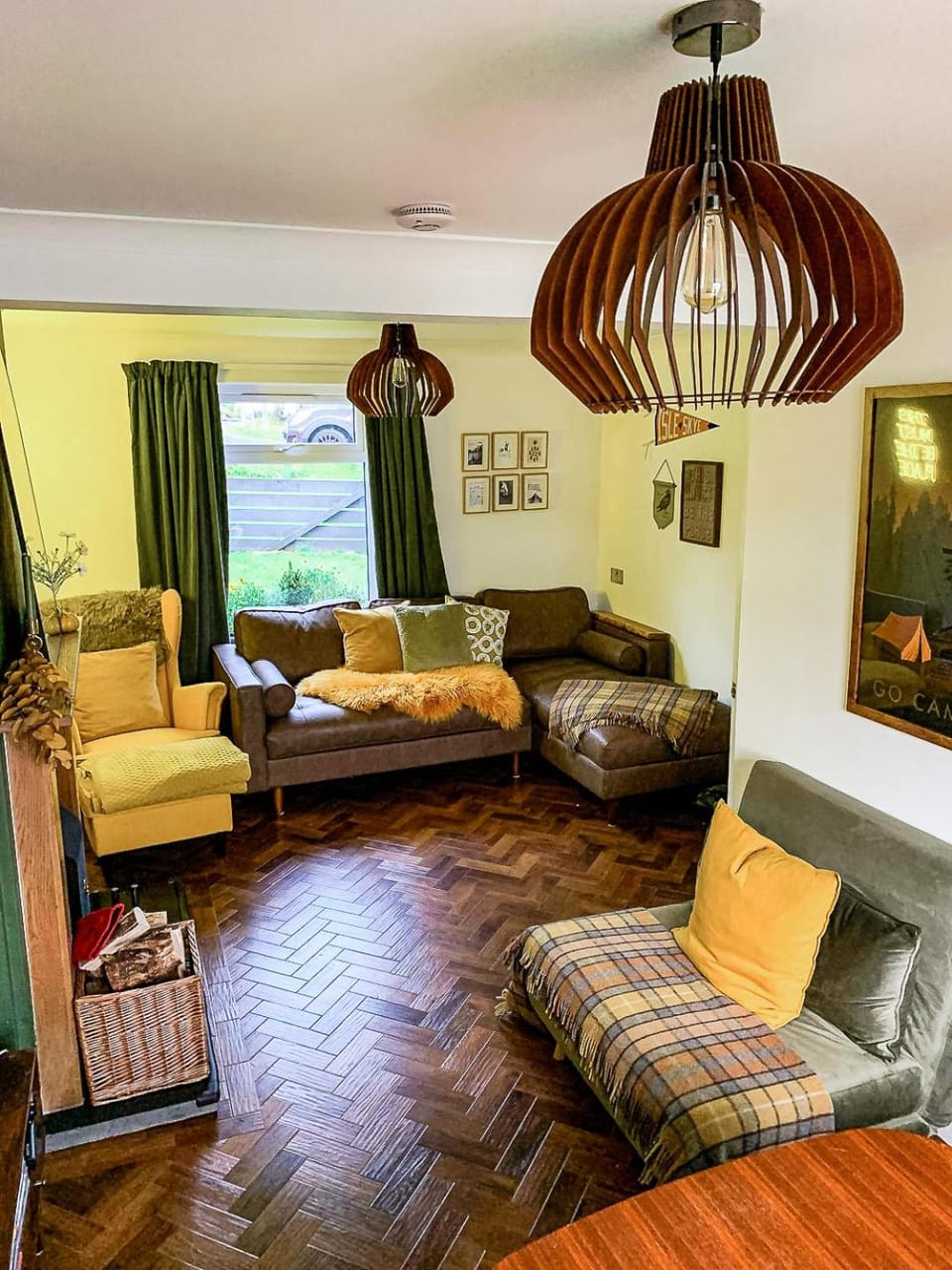 Living room, Dining area, flat iron