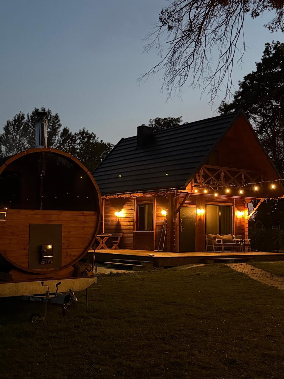 Poleskie zacisze, domek czapla na wyłączność, kominek, balia,sauna House in Poland