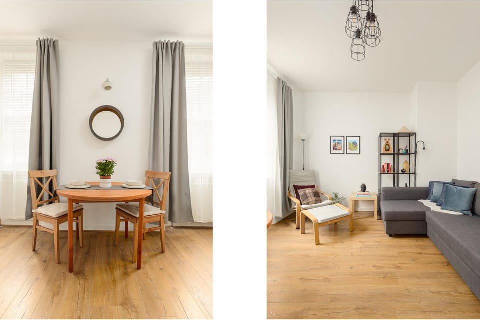 Living room, Seating area, Dining area