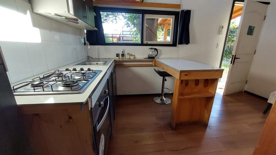 Kitchen or kitchenette, oven, stove