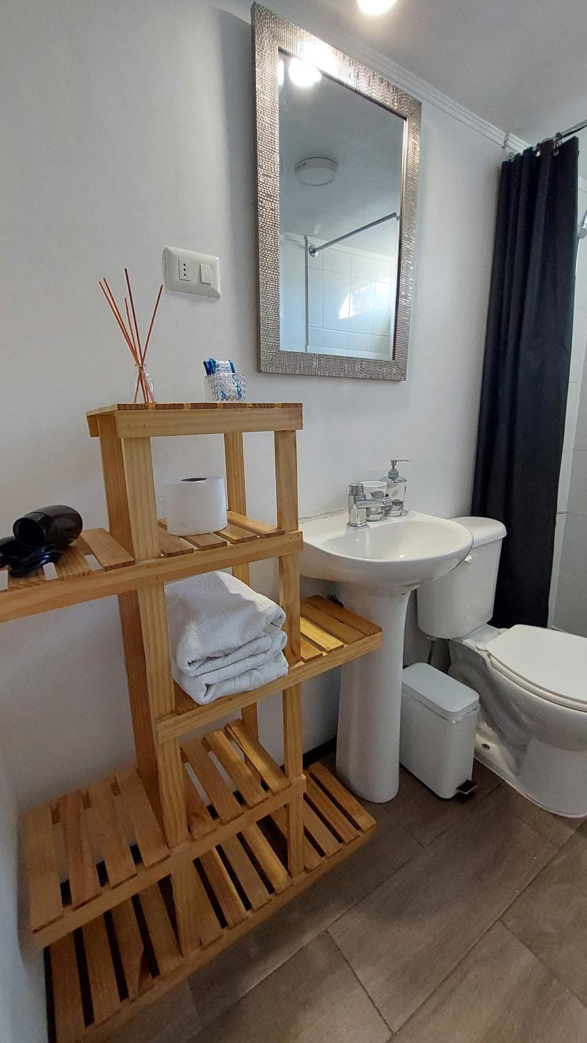 Bathroom, towels
