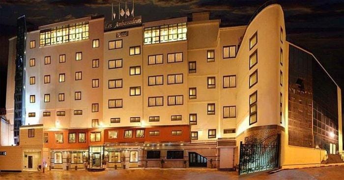 Property building, Facade/entrance, Night, City view