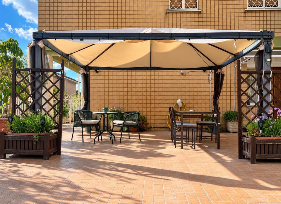 Property building, Patio, Spring, Day, View (from property/room), Balcony/Terrace, Sunset