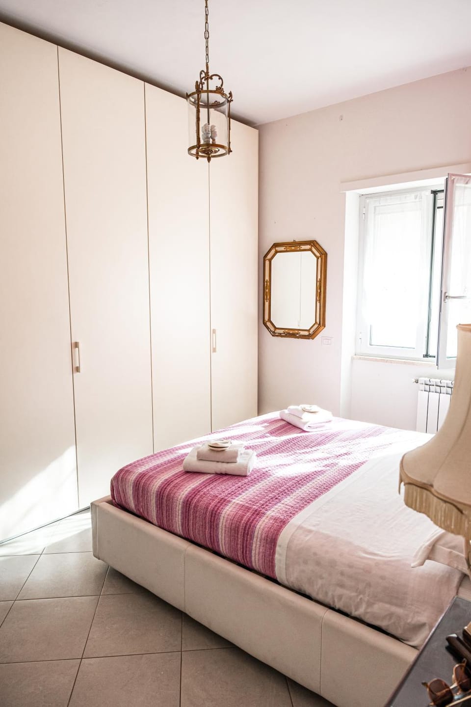 Bed, Photo of the whole room, Bedroom, towels, wardrobe