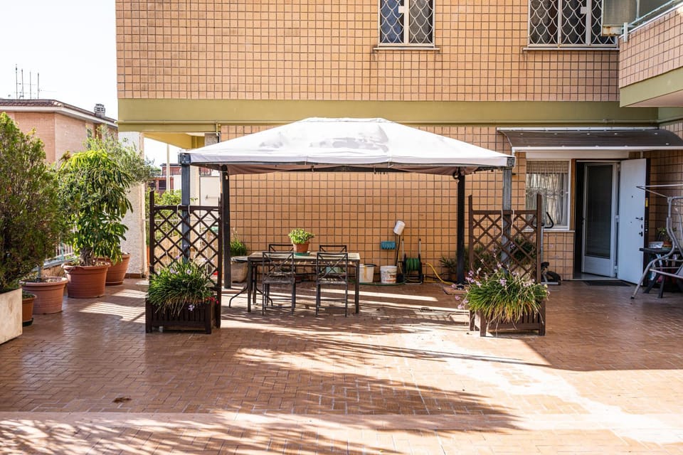 Property building, Patio, Day, View (from property/room), Balcony/Terrace, Garden view