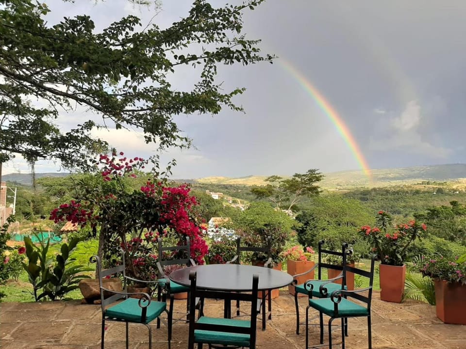 Patio, Natural landscape, Garden view