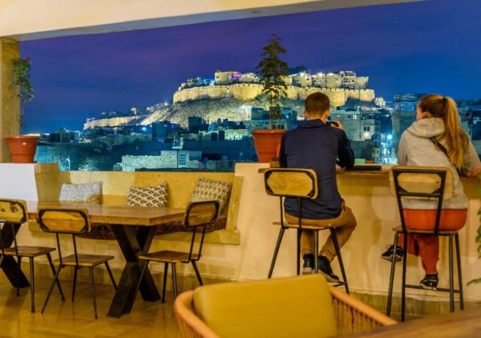 Restaurant/places to eat, Night, People, View (from property/room), Guests, City view