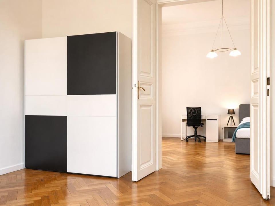 Bed, Bedroom, wardrobe