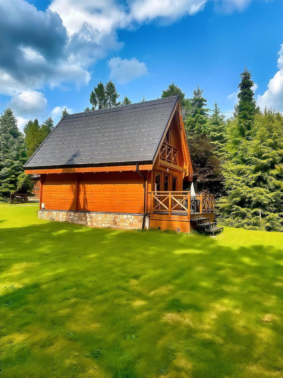 Property building, Spring, Day, Natural landscape, Garden, Balcony/Terrace, Balcony/Terrace, Garden view