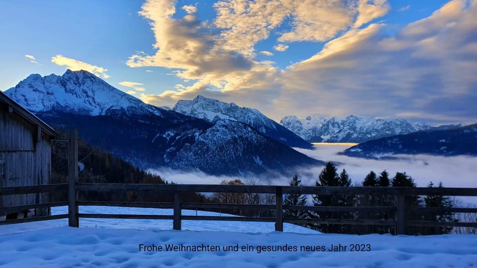 Nearby landmark, Natural landscape, Winter, View (from property/room), Mountain view, Sunset