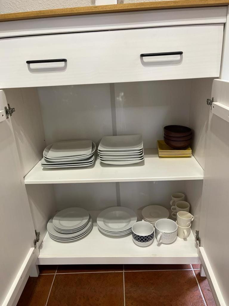 Kitchen or kitchenette, furniture