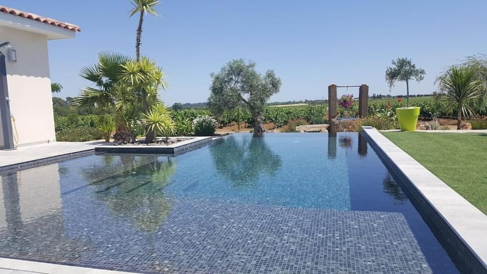 Villa contemporaine avec piscine à débordement dans un domaine viticole Villa in Occitanie
