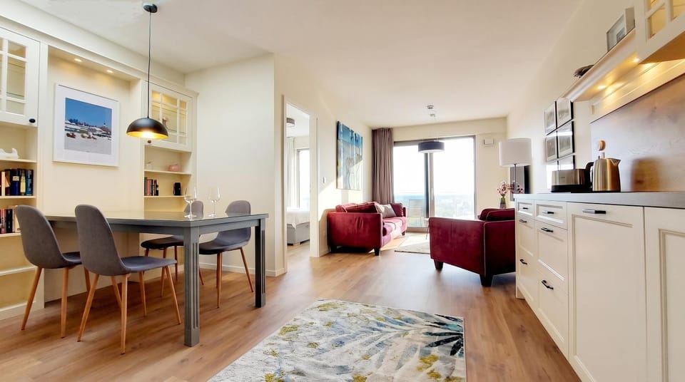 Kitchen or kitchenette, Living room, Dining area, stove, kitchen