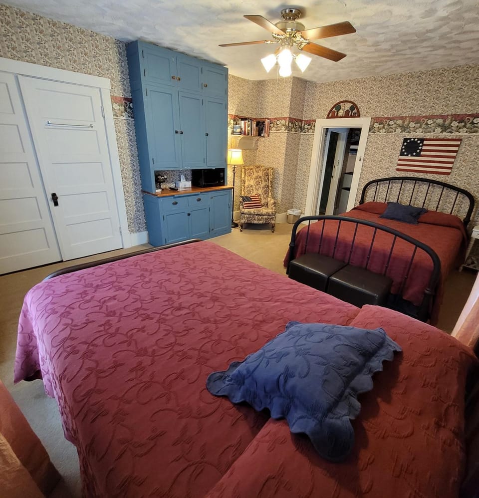 Bed, Photo of the whole room, Bedroom, fireplace