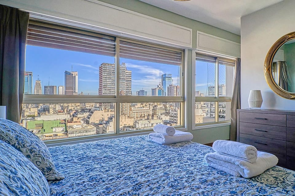 Bed, View (from property/room), Bedroom, towels, wardrobe, air conditioner