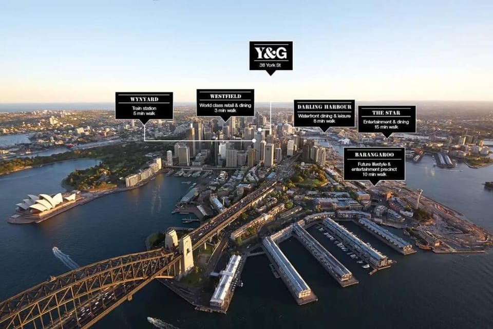 Lovely One Bedroom + Study with Infinity Pool Apartment in Sydney