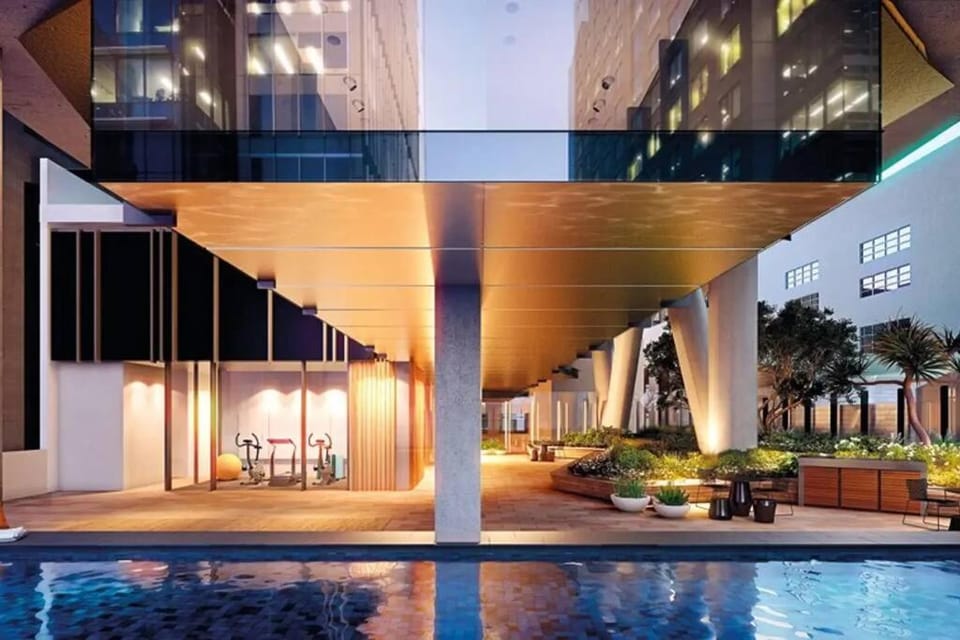 Lovely One Bedroom + Study with Infinity Pool Apartment in Sydney