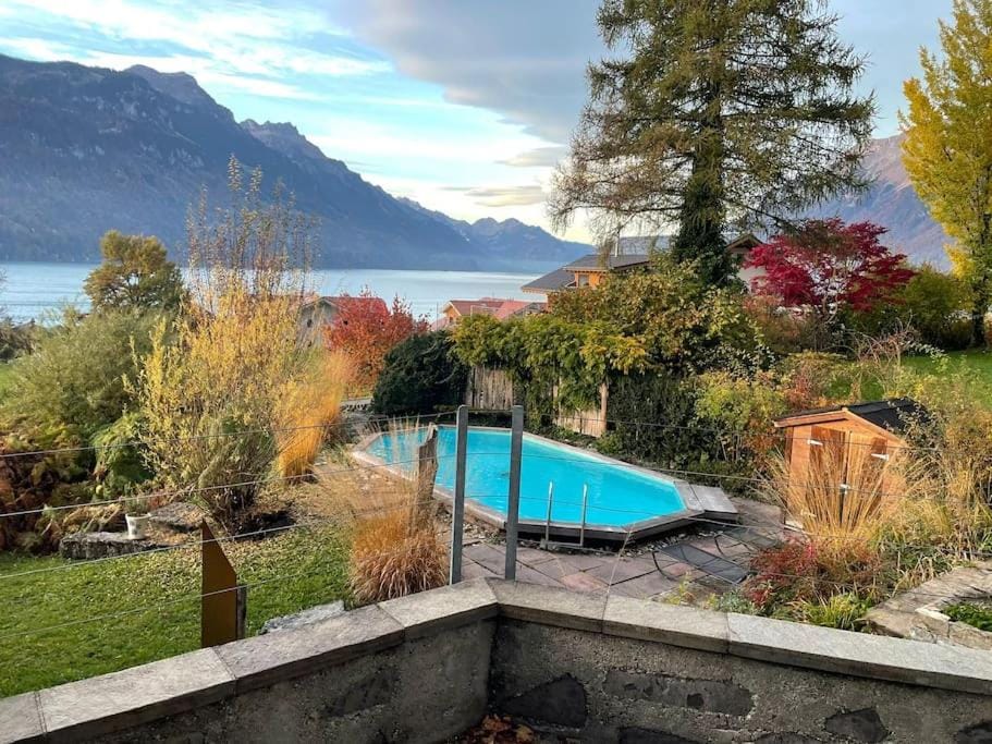 Day, Natural landscape, Garden, Garden view, Lake view, Mountain view, Pool view, Swimming pool