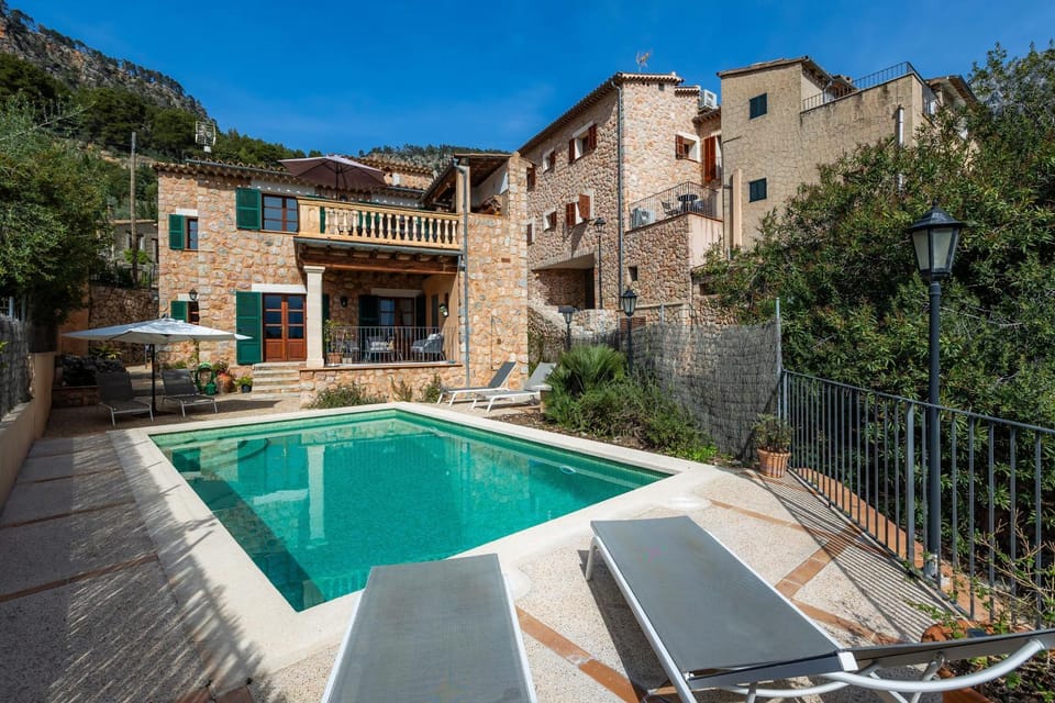 Property building, Living room, Swimming pool