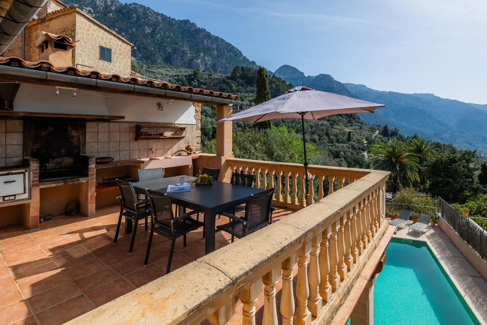 Property building, Living room, Swimming pool
