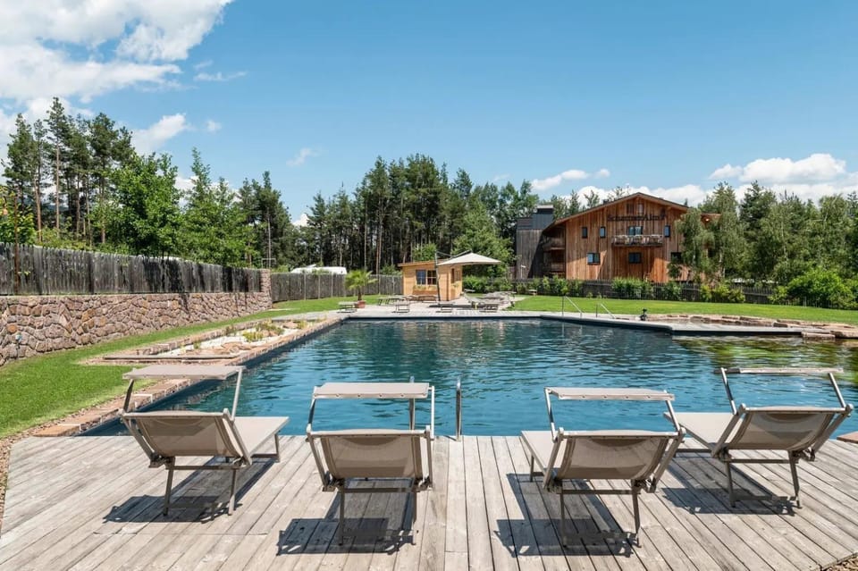 Property building, Living room, Swimming pool