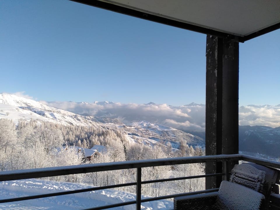 Winter, Balcony/Terrace, Mountain view
