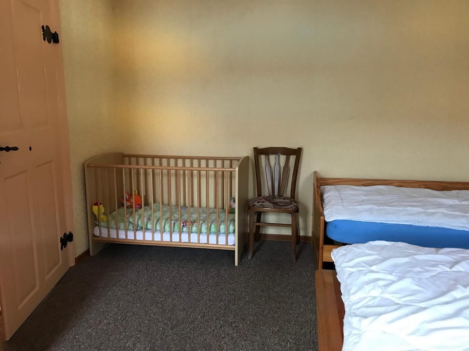 Photo of the whole room, Bedroom, cot