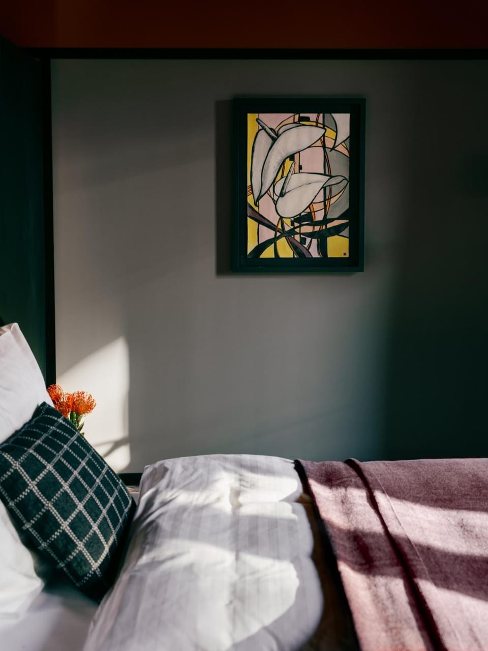Bed, Decorative detail, Bedroom