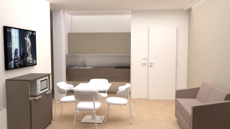 Kitchen or kitchenette, Living room