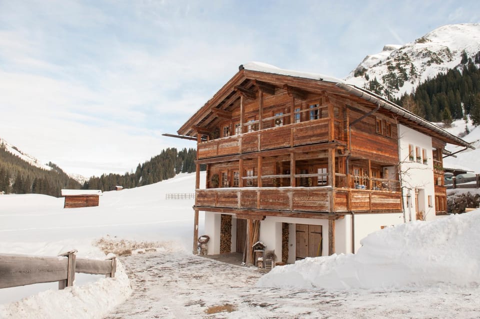 Property building, Natural landscape, Winter, Mountain view