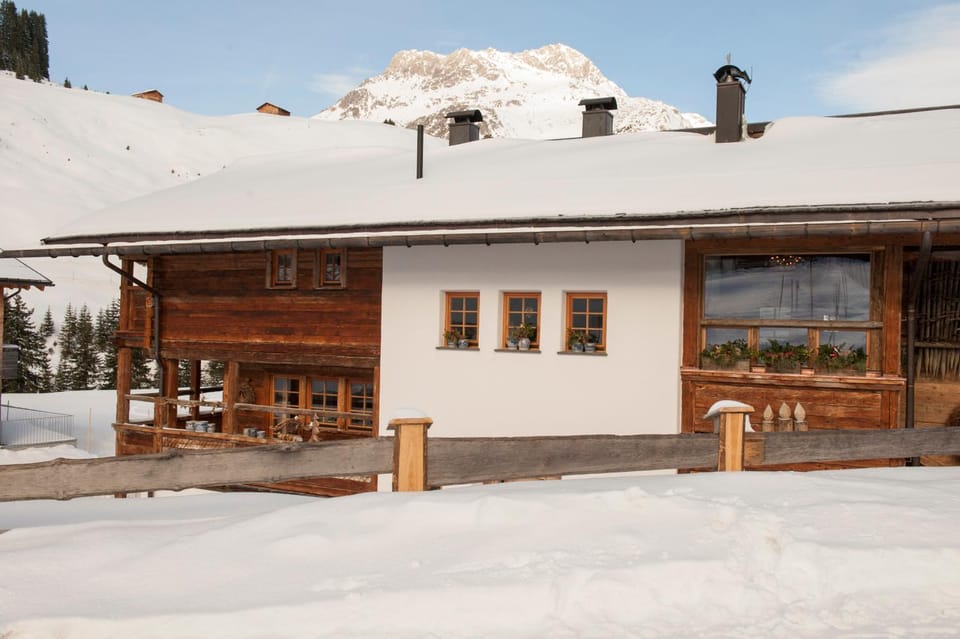 Property building, Natural landscape, Winter, Mountain view