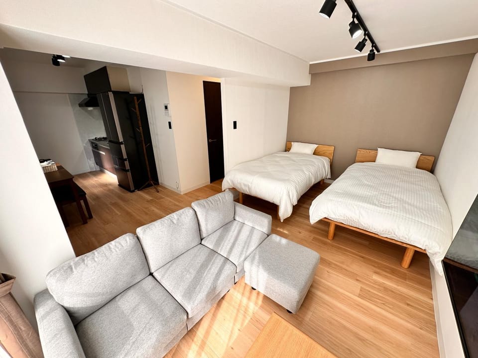 Bed, Living room, Bedroom