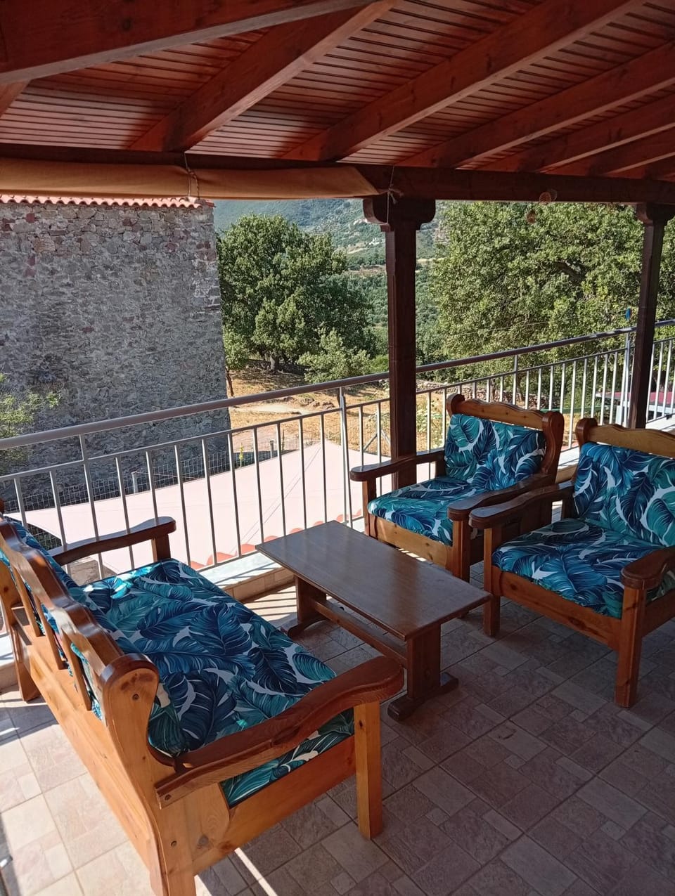 Patio, Living room, Garden view