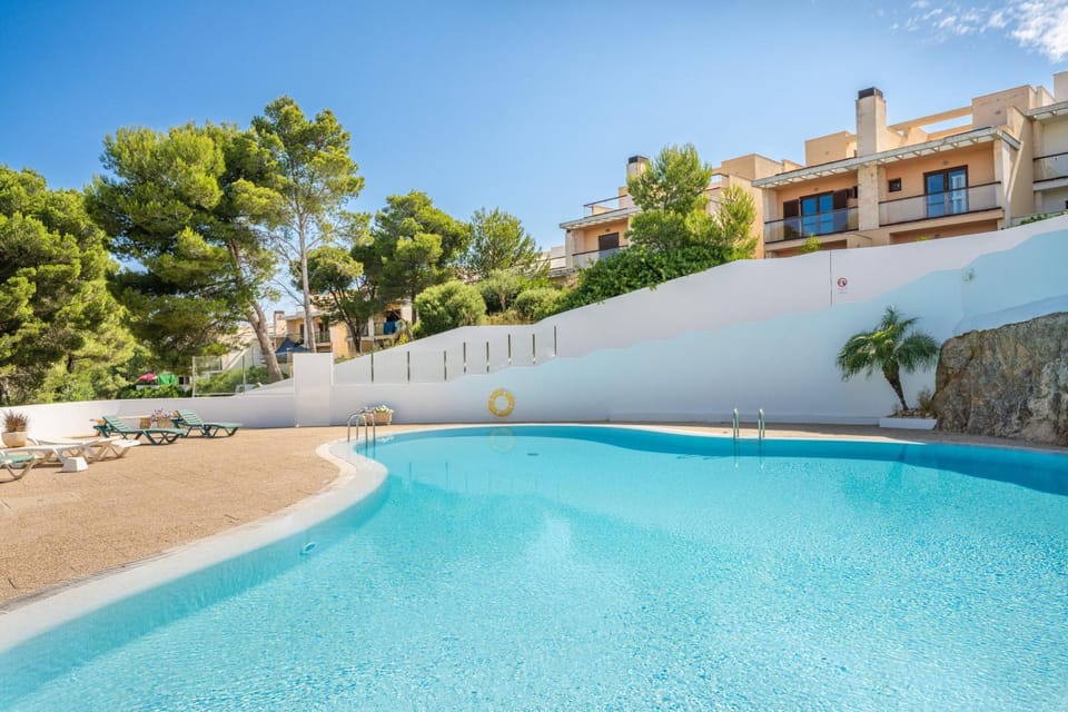 Property building, Living room, Swimming pool