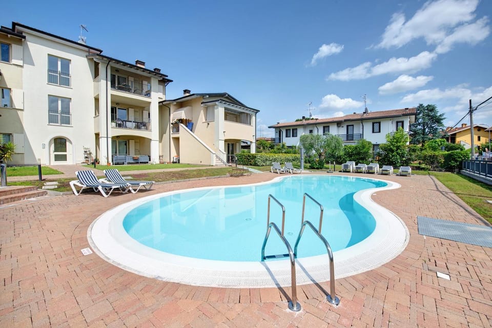 Property building, Living room, Swimming pool