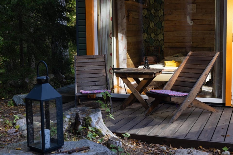 Seating area, Garden view, sunbed