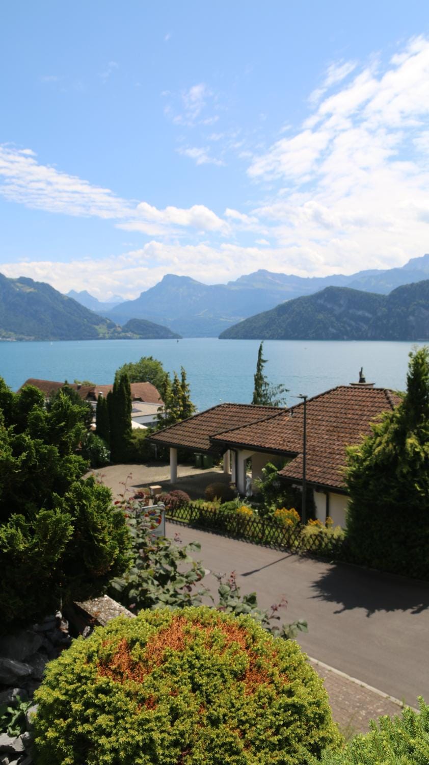 Day, Natural landscape, Lake view, Mountain view