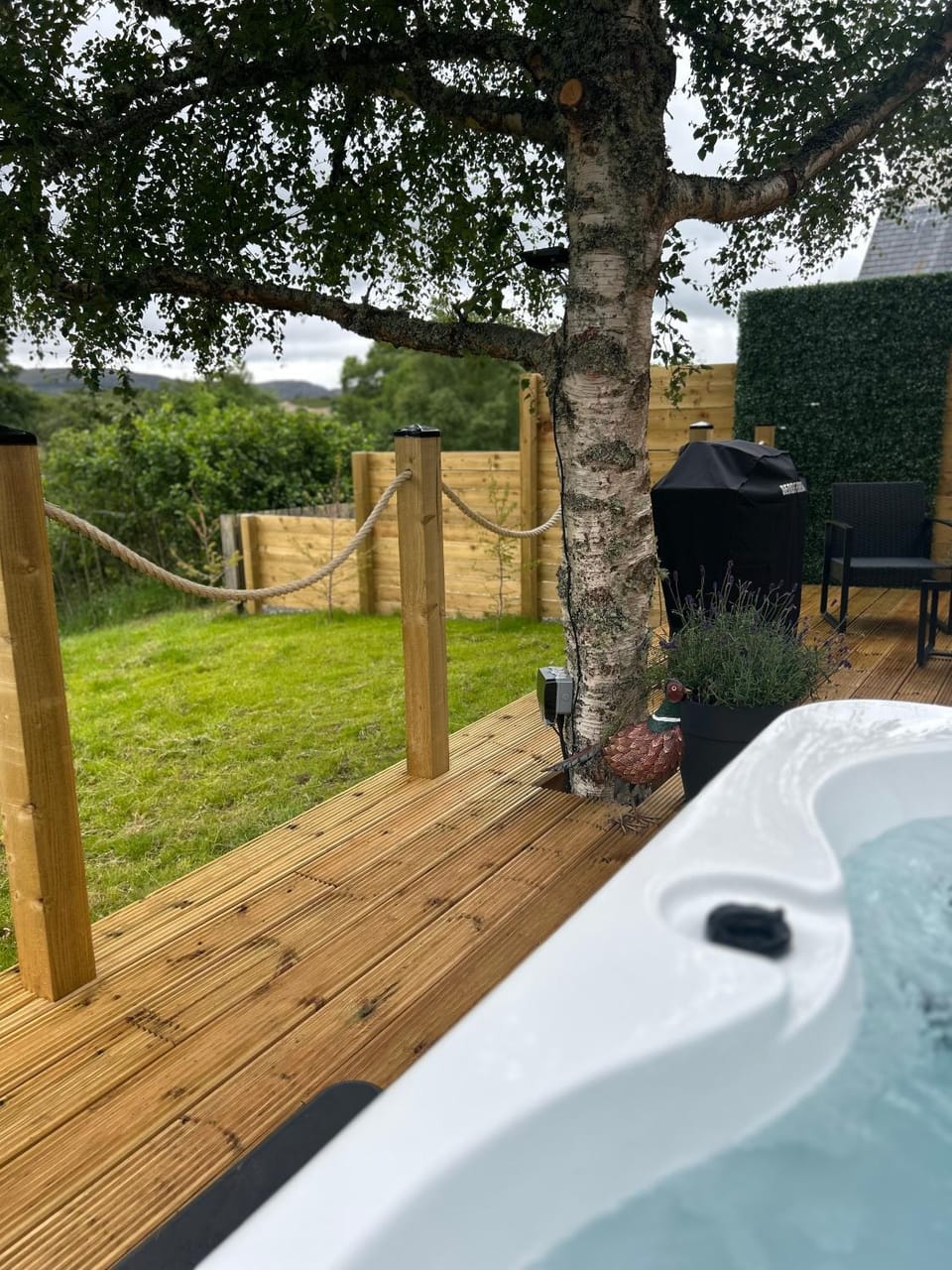River Huts with Private Hot Tubs Campground/ 
RV Resort in Scotland