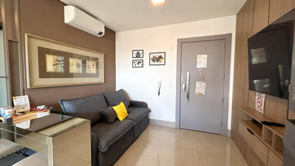Estúdio Alto 22º andar e Elegante no Edifício Vertigo Apartment in Campo Grande