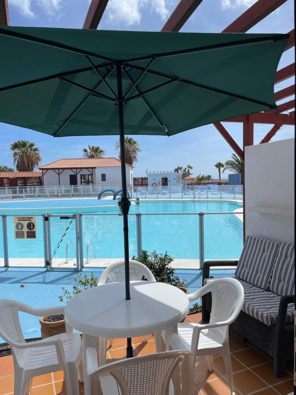 View (from property/room), Balcony/Terrace, Pool view